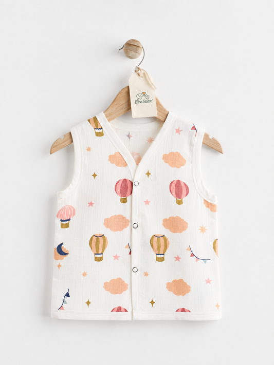 Air Balloon Print Muslin Jabla