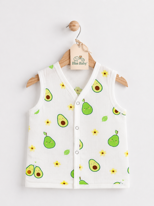Avocado Print Muslin Jabla