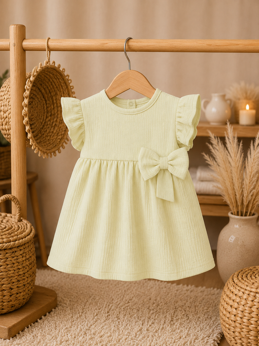 Lime Green Cotton Frocks